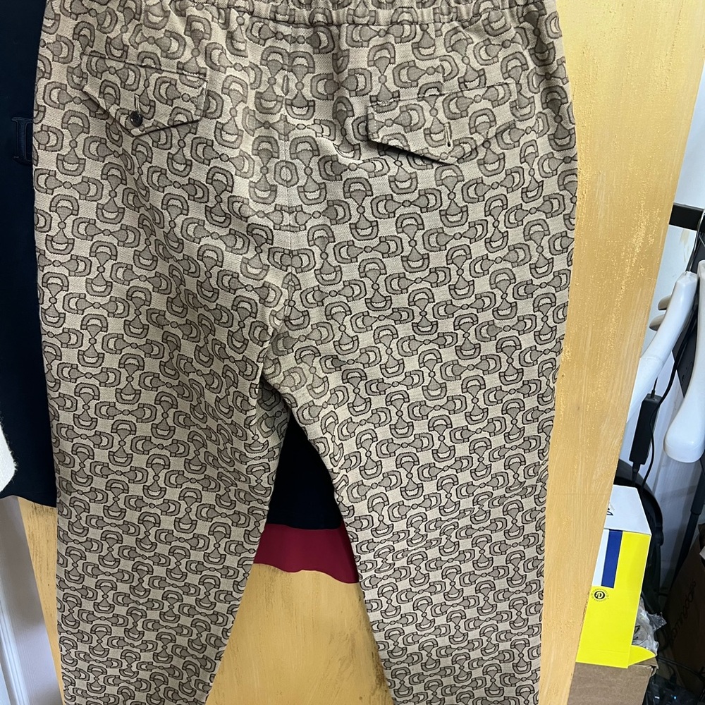 Gucci Horsebit Jacquard Canvas Trackpants - Picture 3 of 9